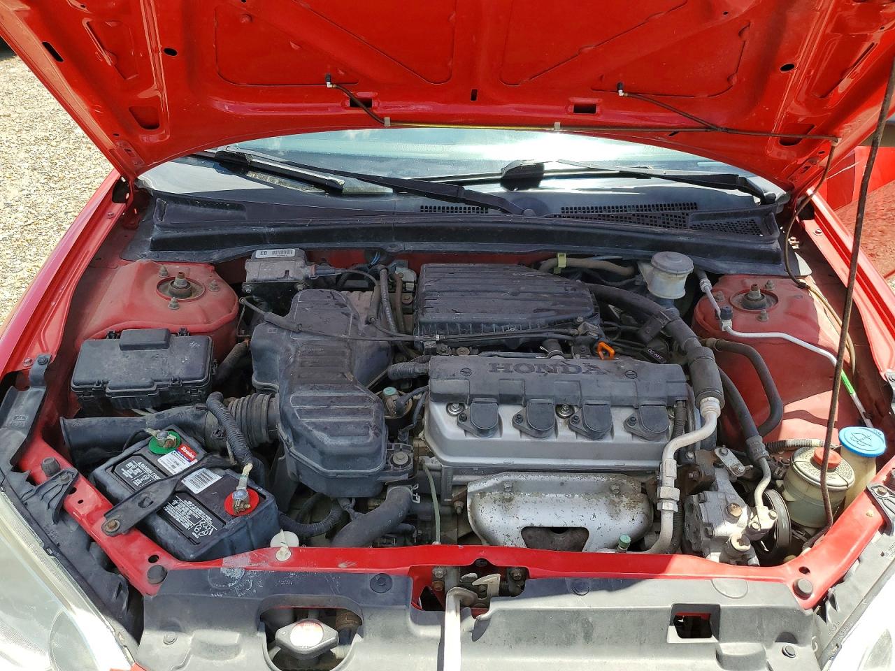 2004 Honda Civic Lx Красный vin: 1HGEM22574L081812