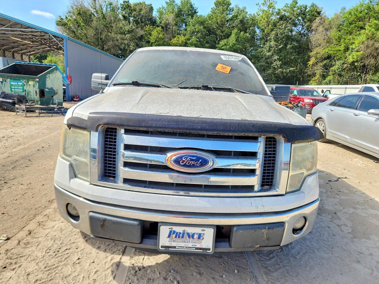 2012 Ford F150 Super Cab White vin: 1FTEX1CM6CFC87495