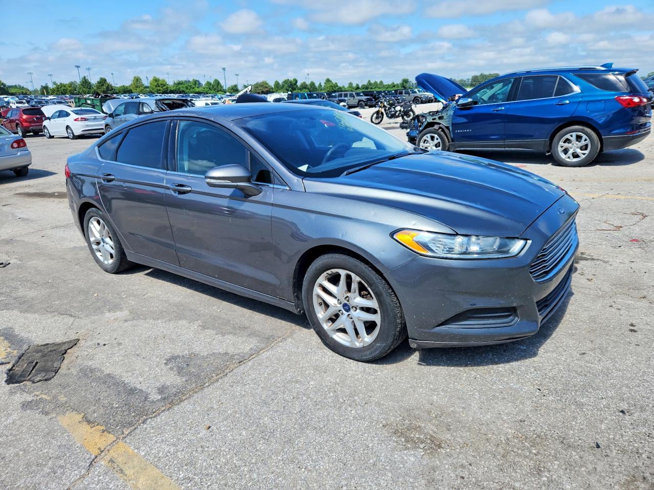 2014 Ford Fusion Se Gray vin: 1FA6P0H79E5388627