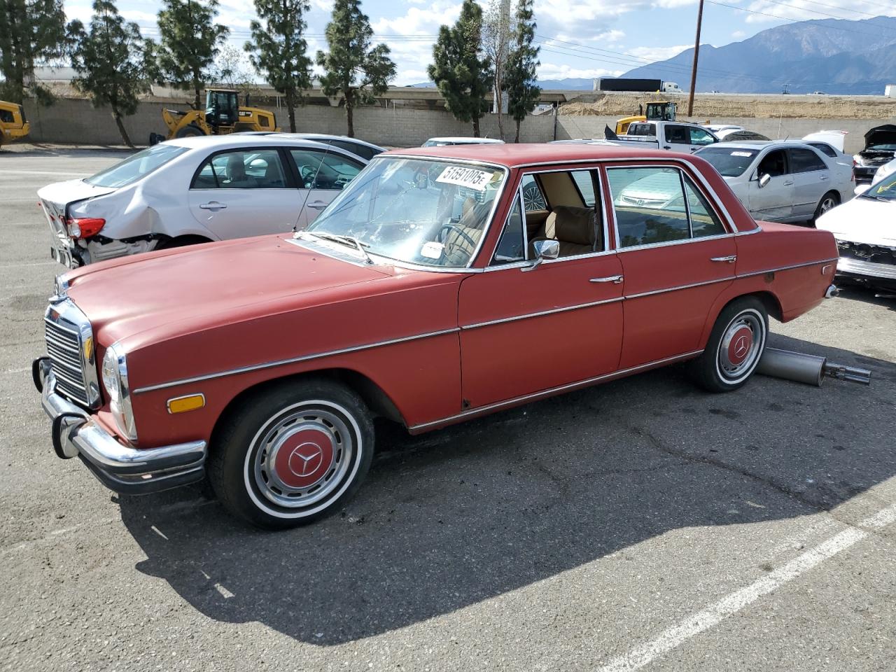 1971 Mercedes Benz 250   Red vin: 11401112003690
