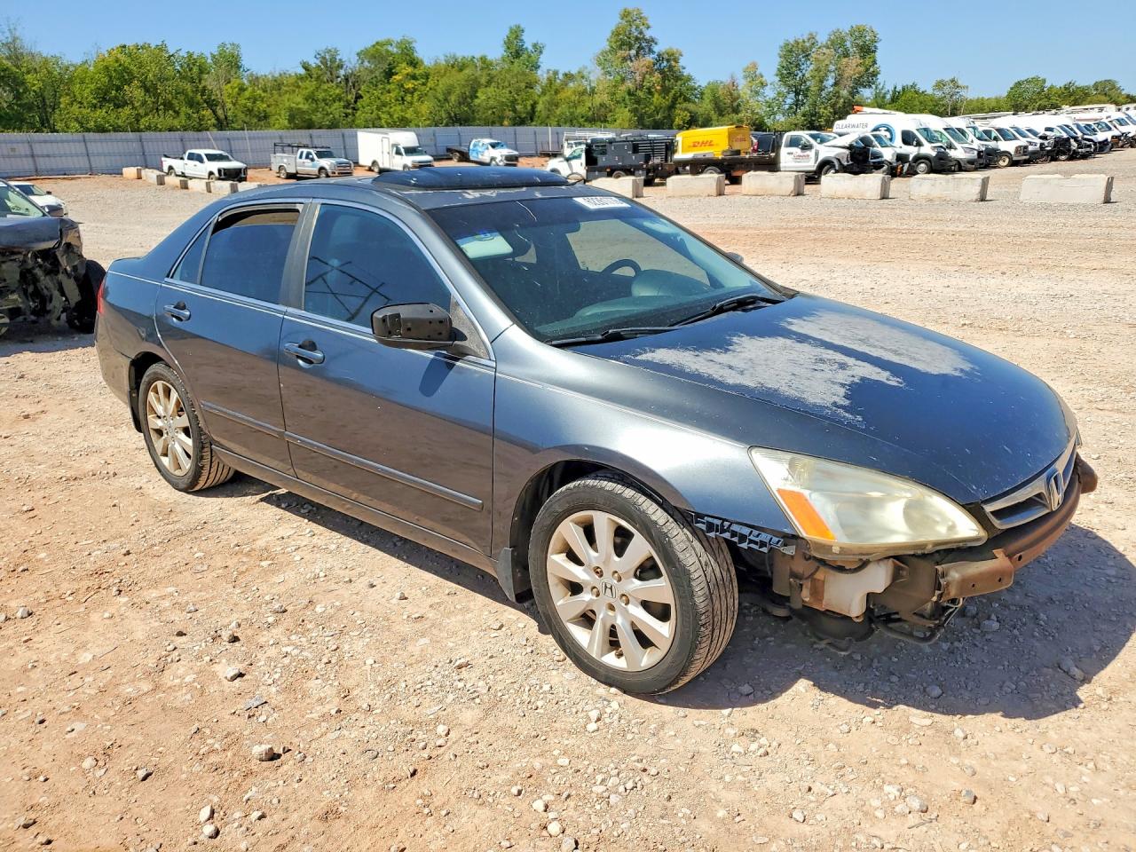 2007 Honda Accord Ex Gray vin: 1HGCM66507A100399