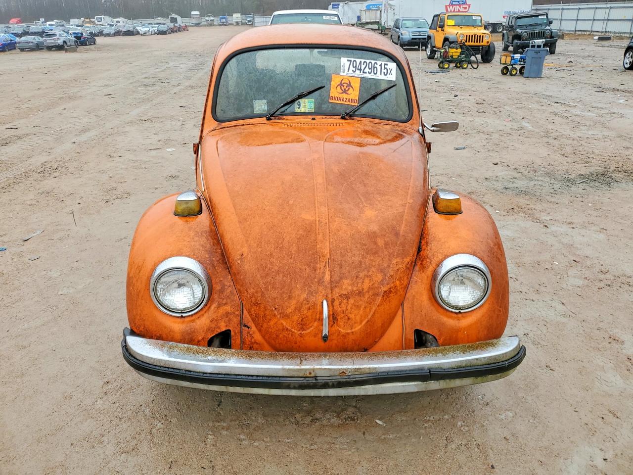 1974 Volkswagen Beetle Orange vin: 1142026031