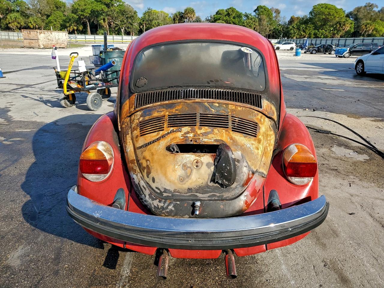 1974 Volkswagen Beetle Red vin: 1142088868