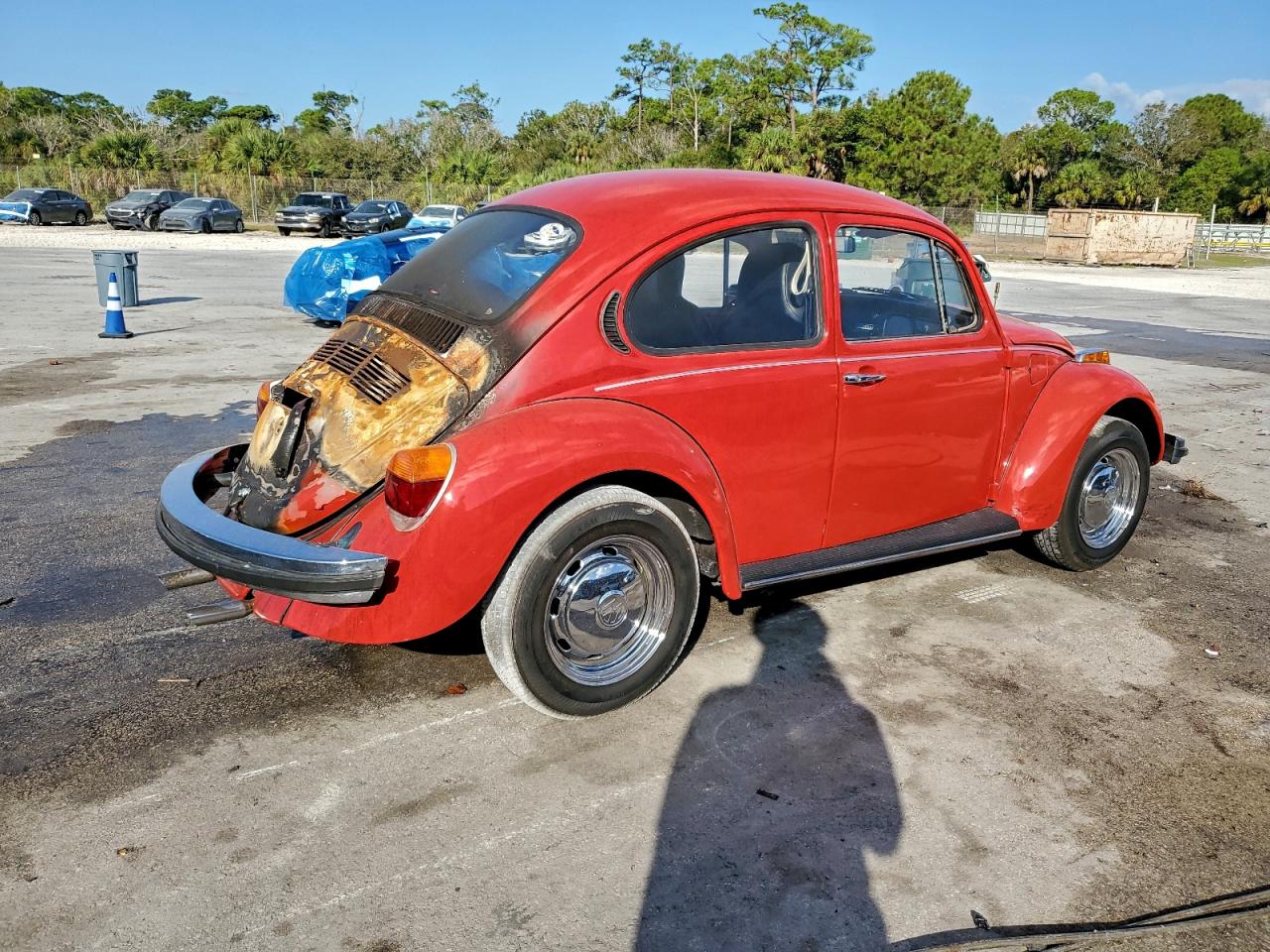 1974 Volkswagen Beetle Red vin: 1142088868