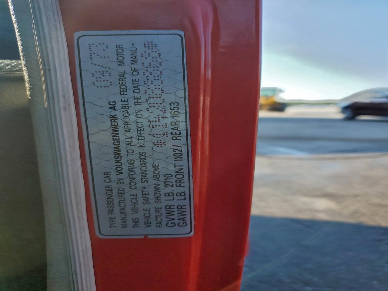 1974 Volkswagen Beetle Red vin: 1142088868