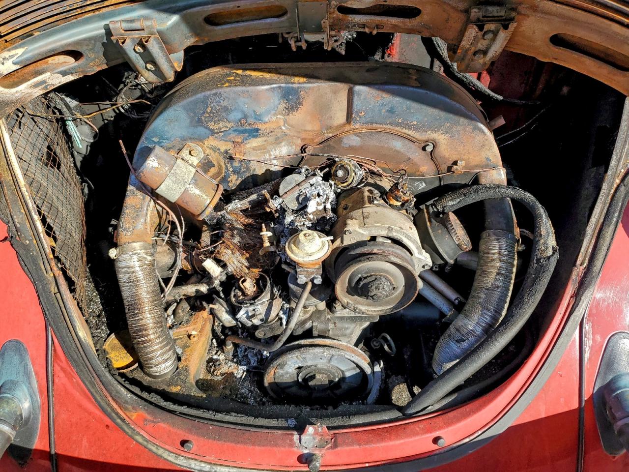 1974 Volkswagen Beetle Red vin: 1142088868