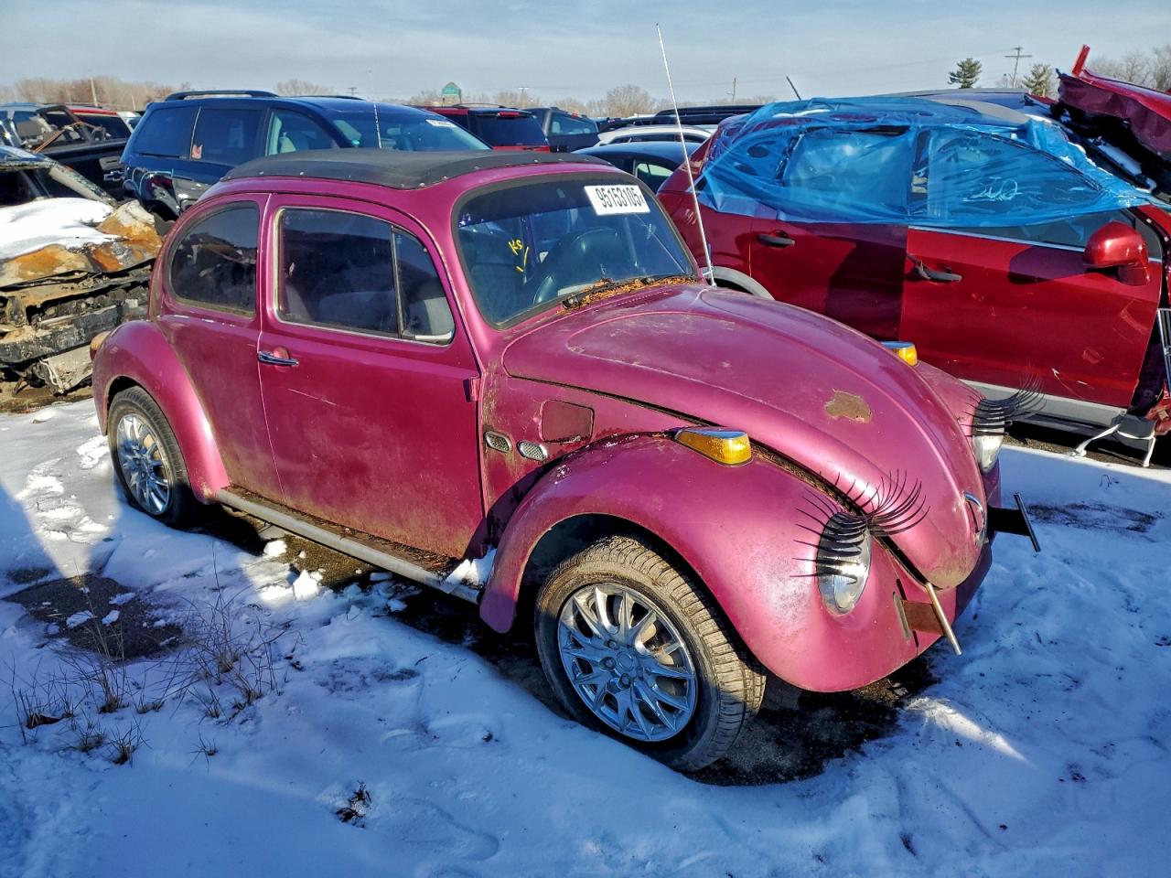 1974 Volkswagen Beetle Pink vin: 1142098442