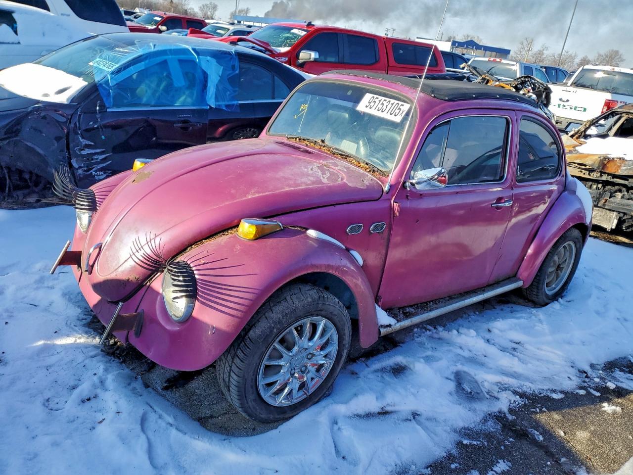 1974 Volkswagen Beetle Pink vin: 1142098442