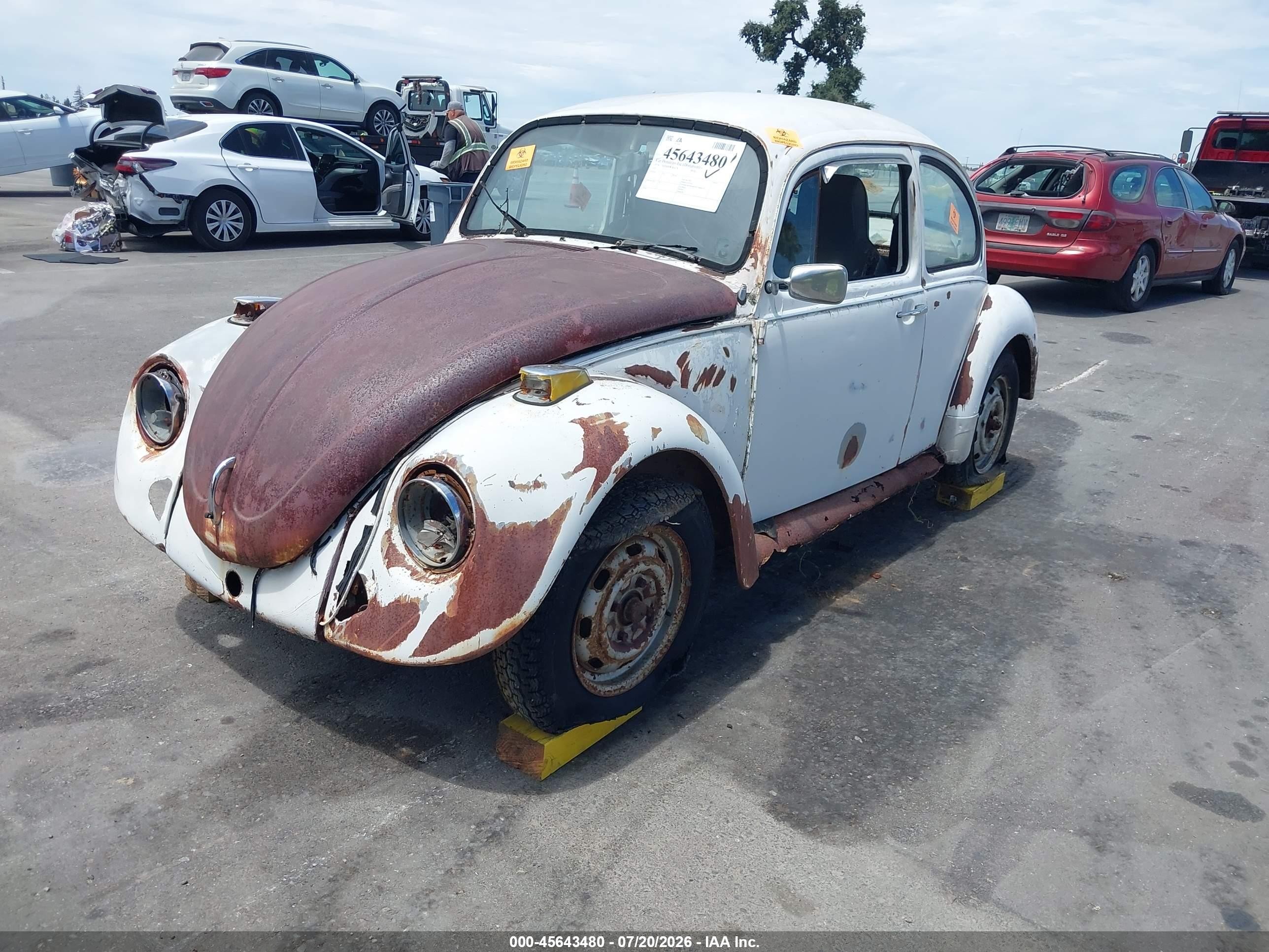 1974 Volkswagen Beetle White vin: 1142435182