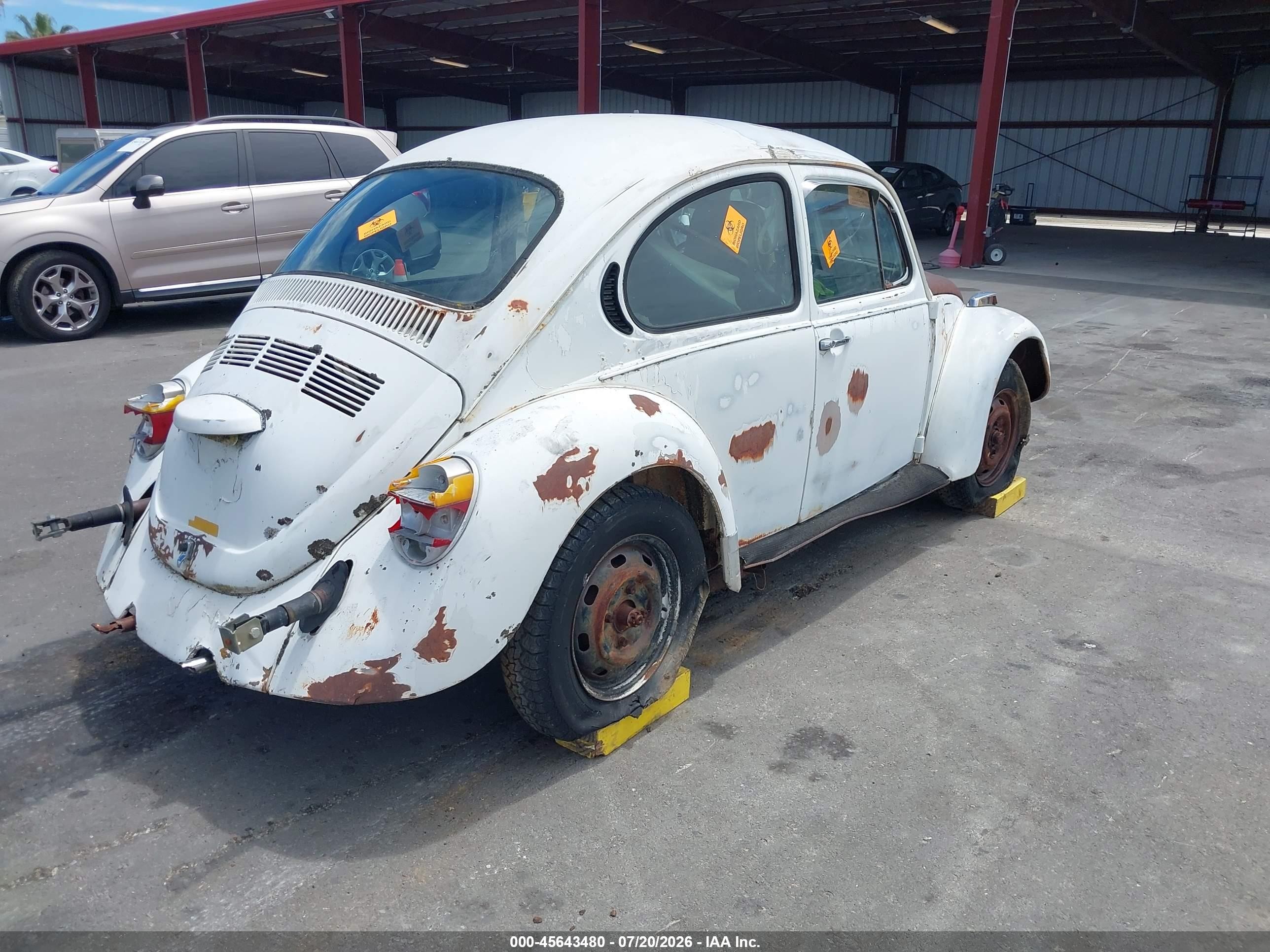 1974 Volkswagen Beetle White vin: 1142435182