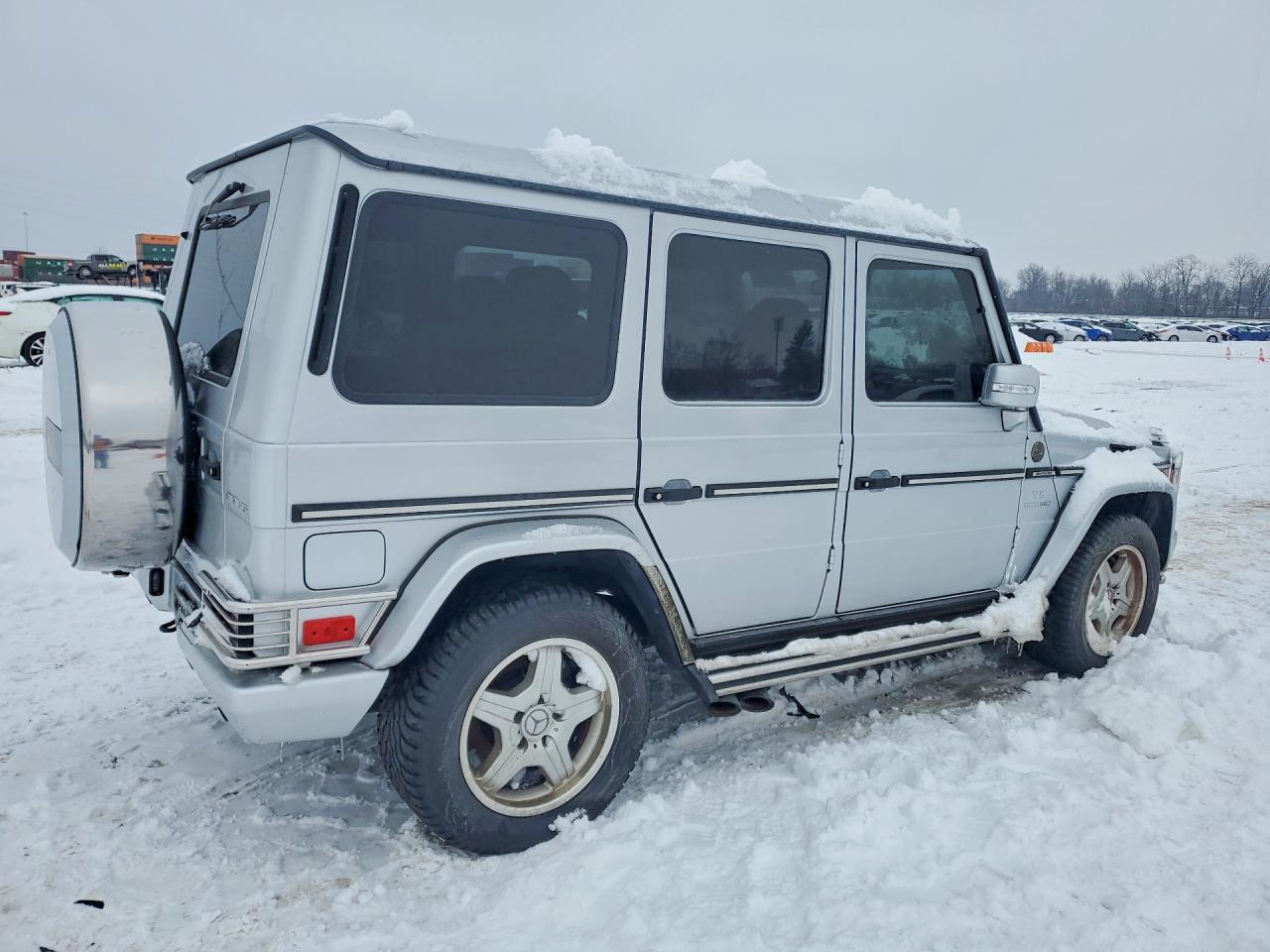 2005 Mercedes-benz G 55 Amg Silver vin: WDCYR71E55X163201