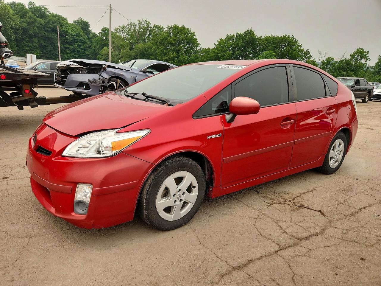 2010 Toyota Prius Iv Red vin: JTDKN3DU4A0050572