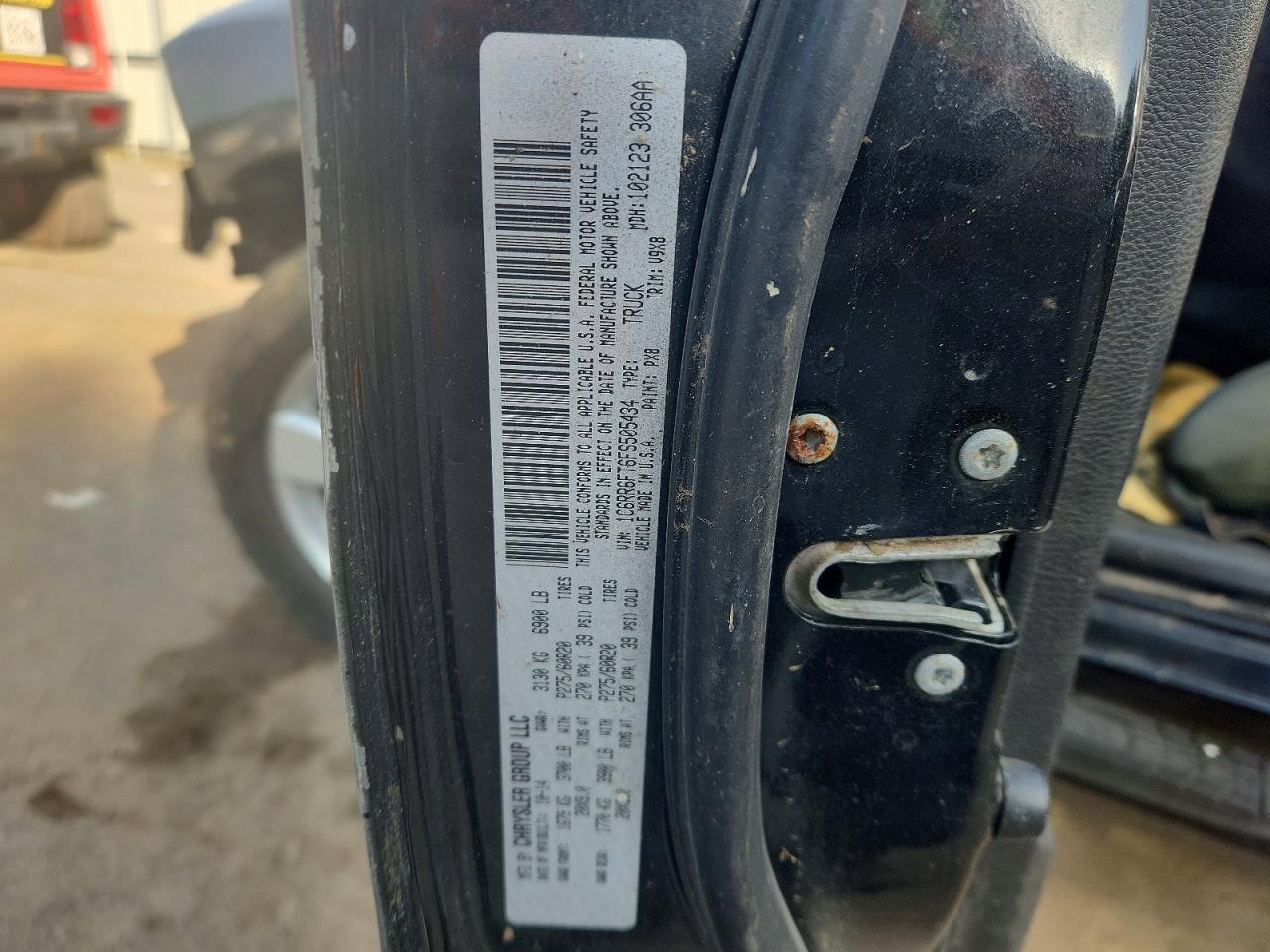 2015 Ram 1500 St Черный vin: 1C6RR6FT6FS505434