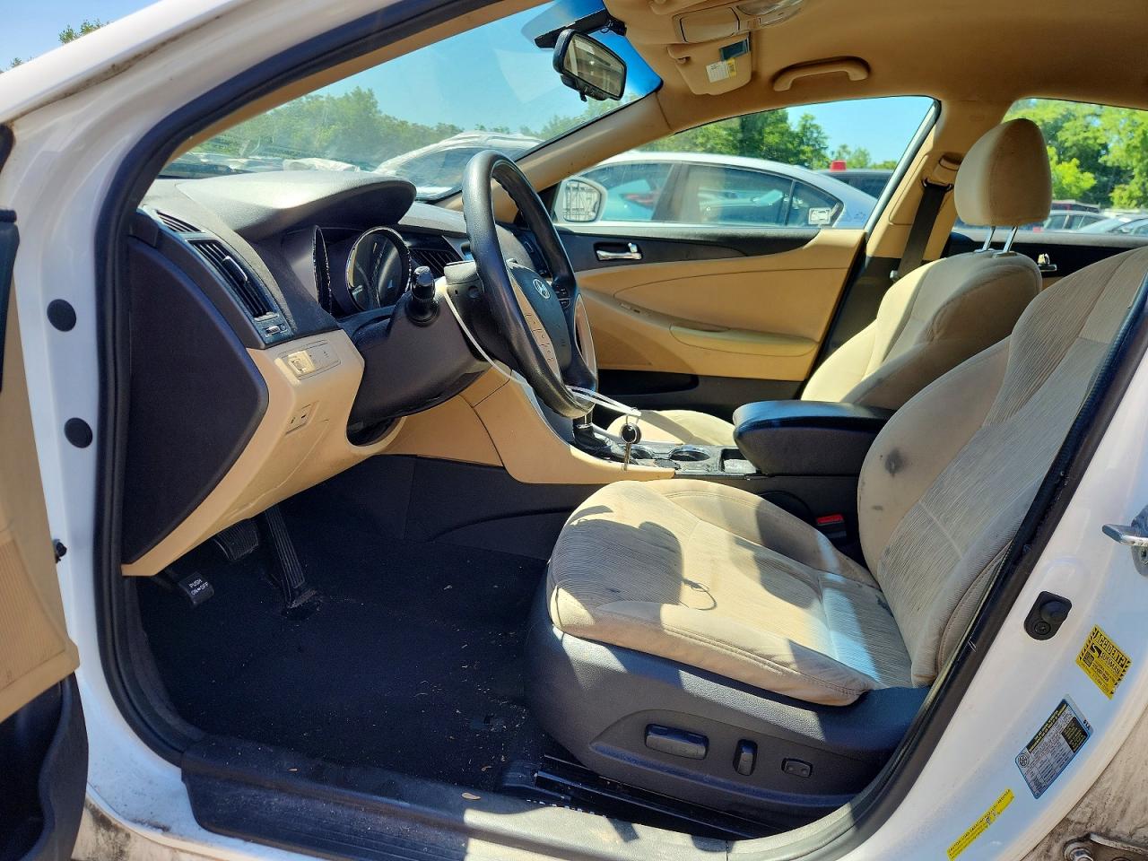 2013 Hyundai Sonata Gls White vin: 5NPEB4AC6DH785780