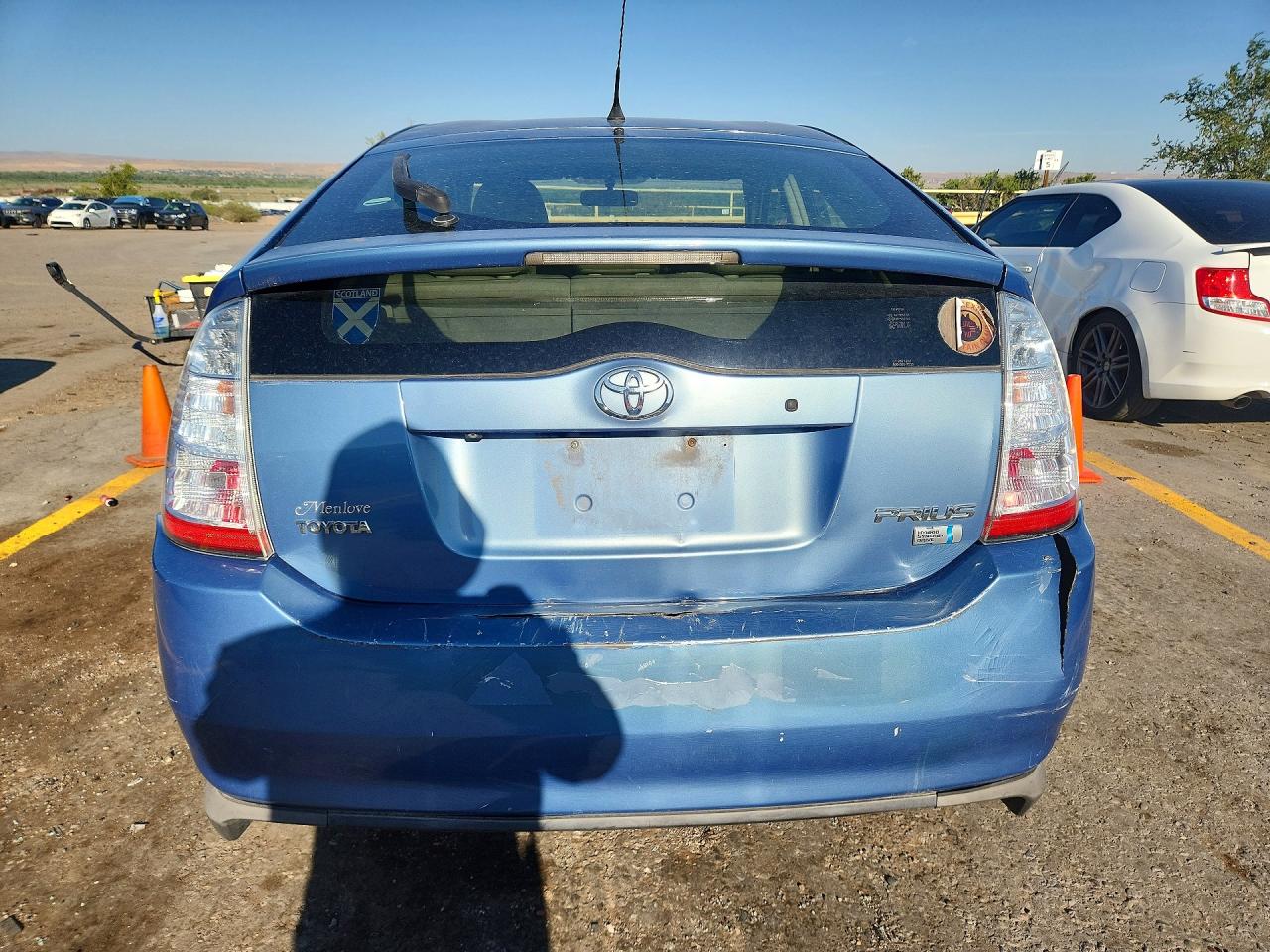 2007 Toyota Prius Base Blue vin: JTDKB20U777690123