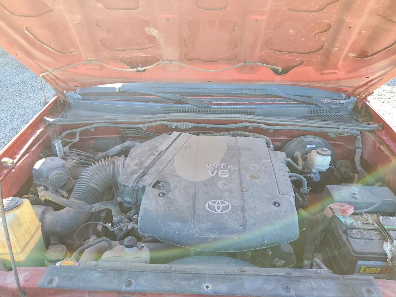 2013 Toyota Tacoma Double Cab Prerunner Red vin: 5TFJU4GN2DX042507