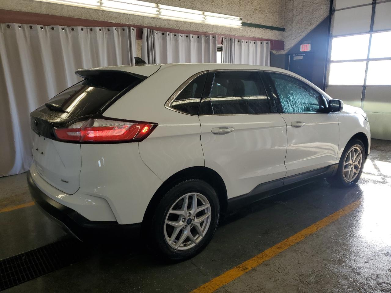 2021 Ford Edge Sel White vin: 2FMPK4J94MBA59369
