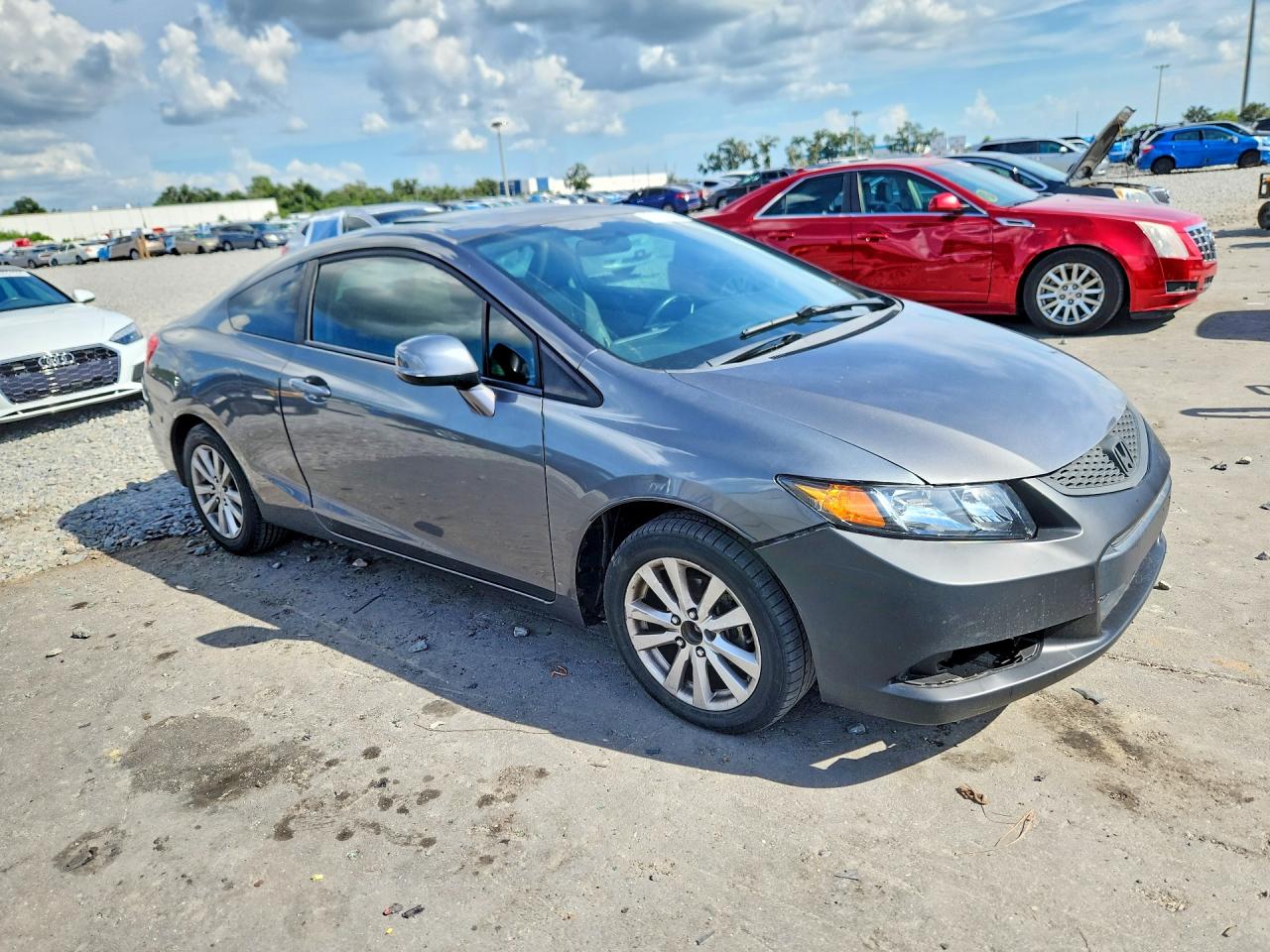 2012 Honda Civic Exl Серый vin: 2HGFG3B02CH528807