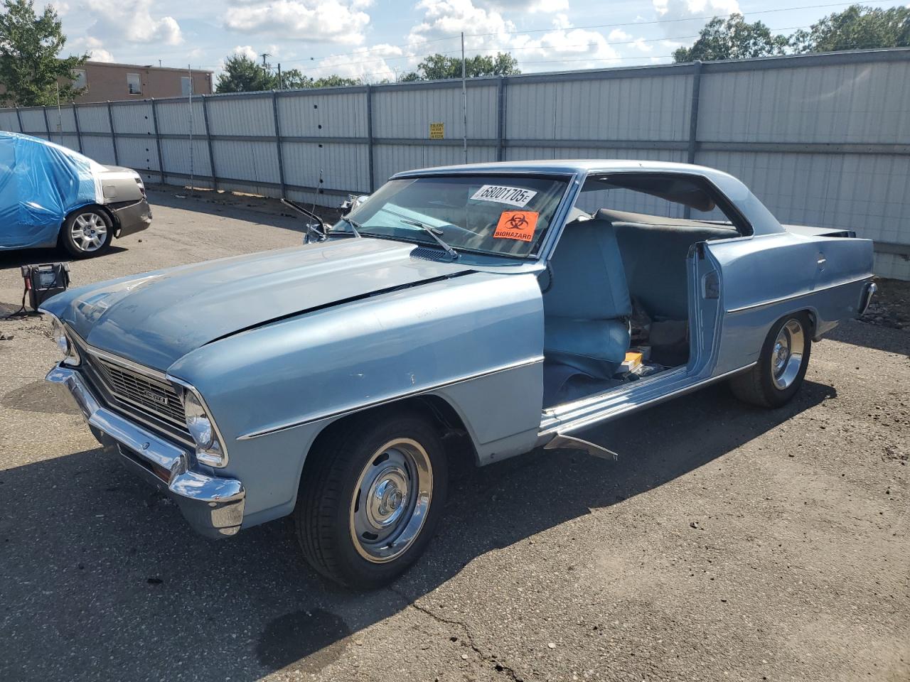 1966 Chevrolet Nova Blue vin: 115376N172104