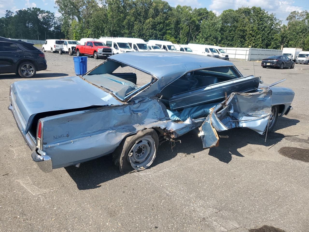 1966 Chevrolet Nova Blue vin: 115376N172104