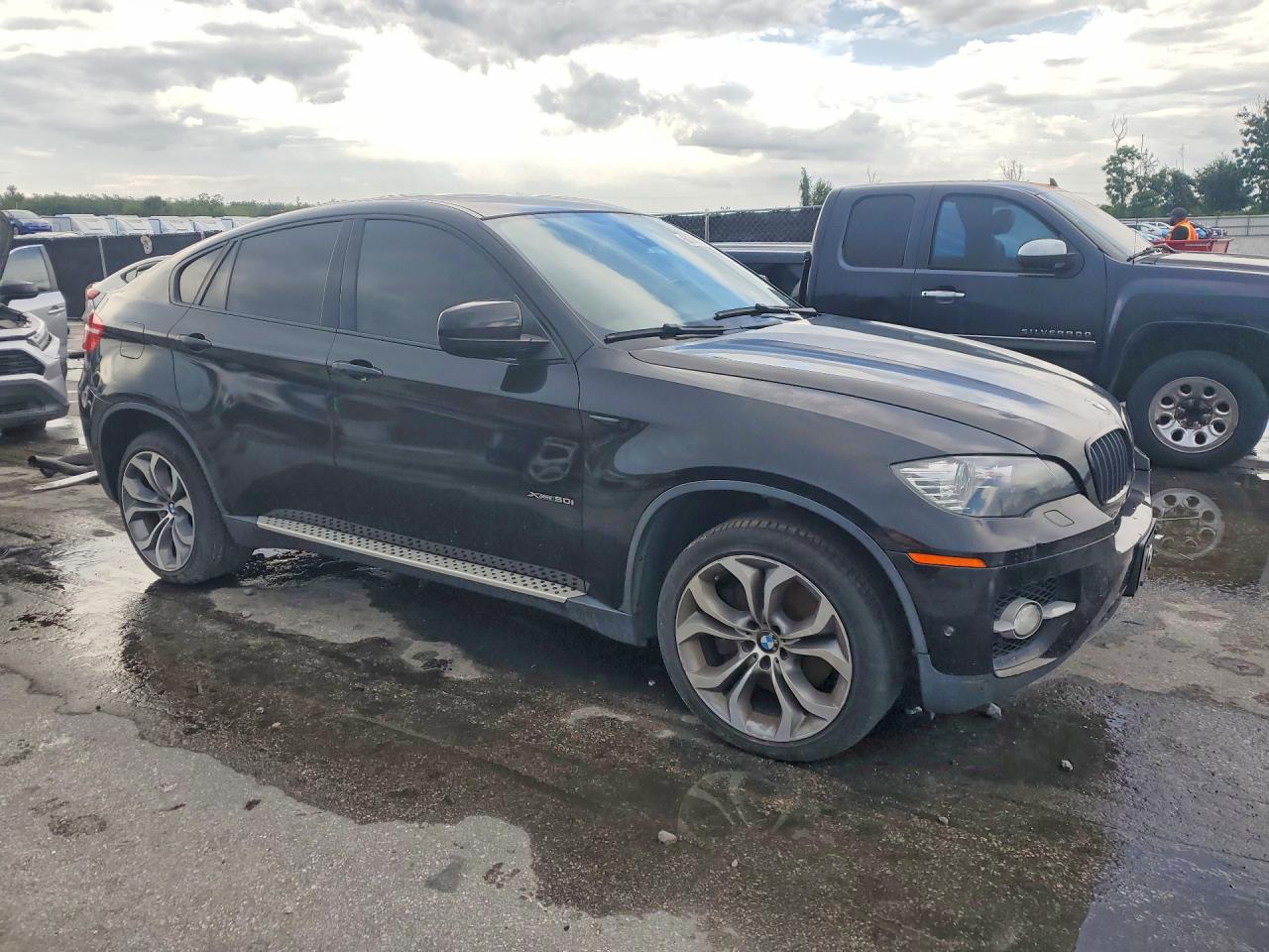 2012 Bmw X6 Xdrive50i Black vin: 5UXFG8C58CL590834