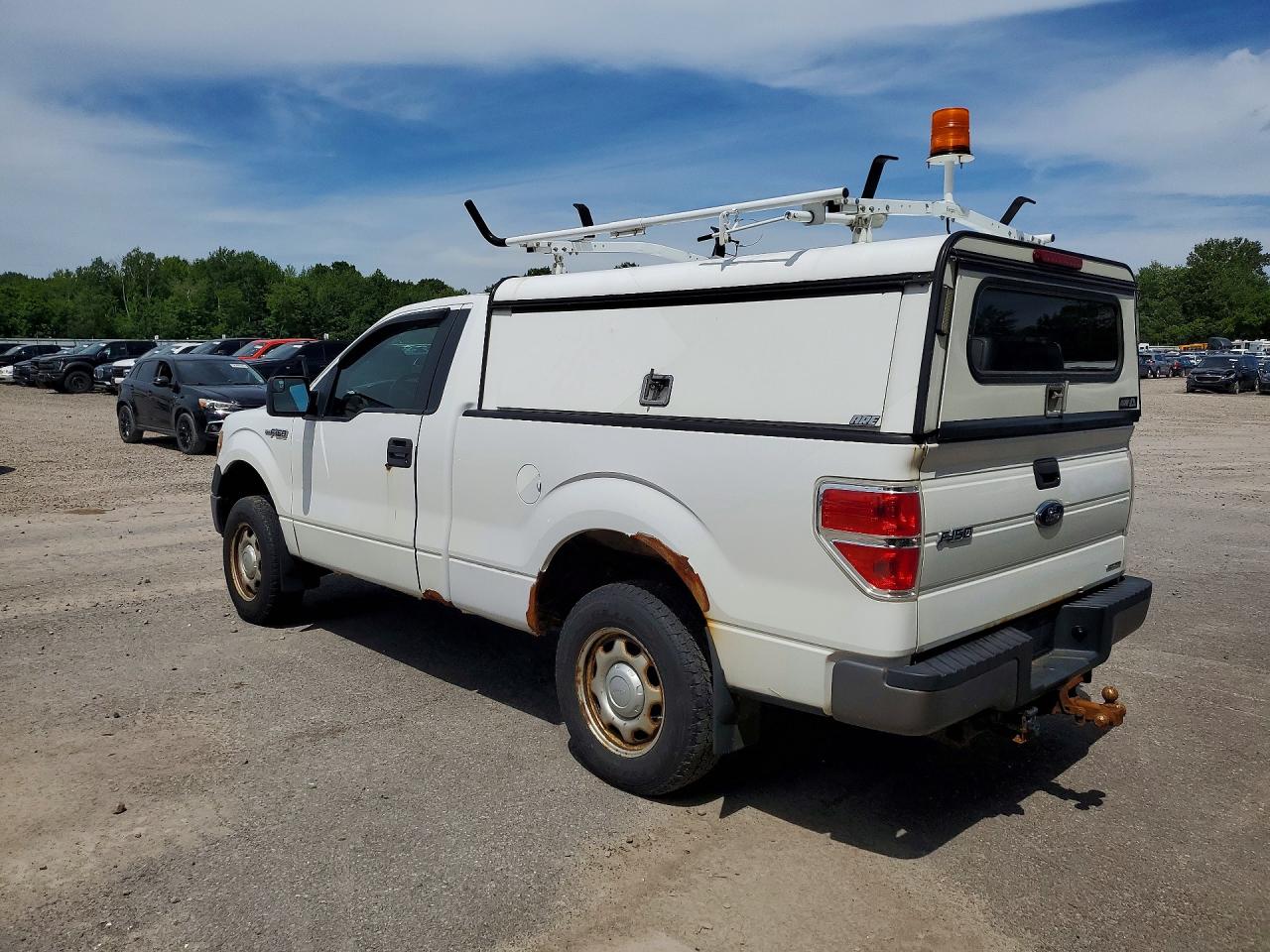 2013 Ford F150 White vin: 1FTMF1EM1DFA39846