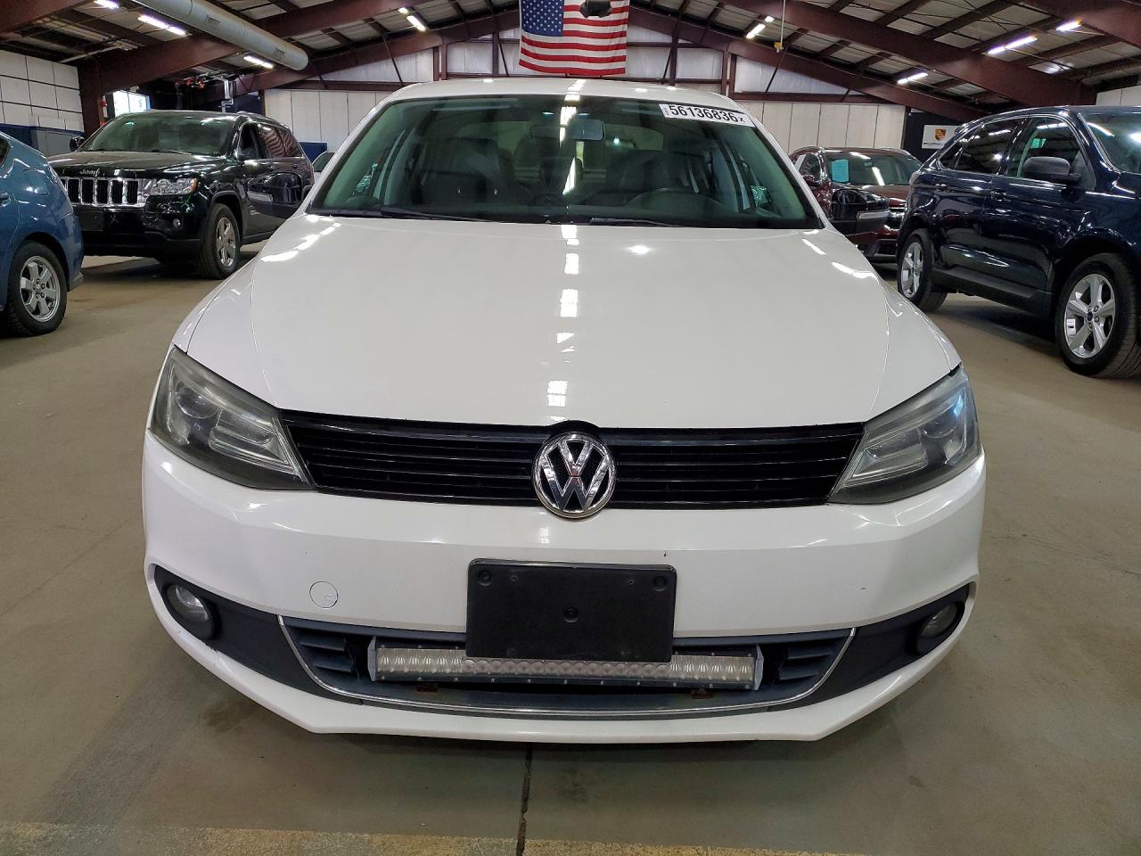 2014 Volkswagen Jetta Tdi White vin: 3VW3L7AJ8EM360607