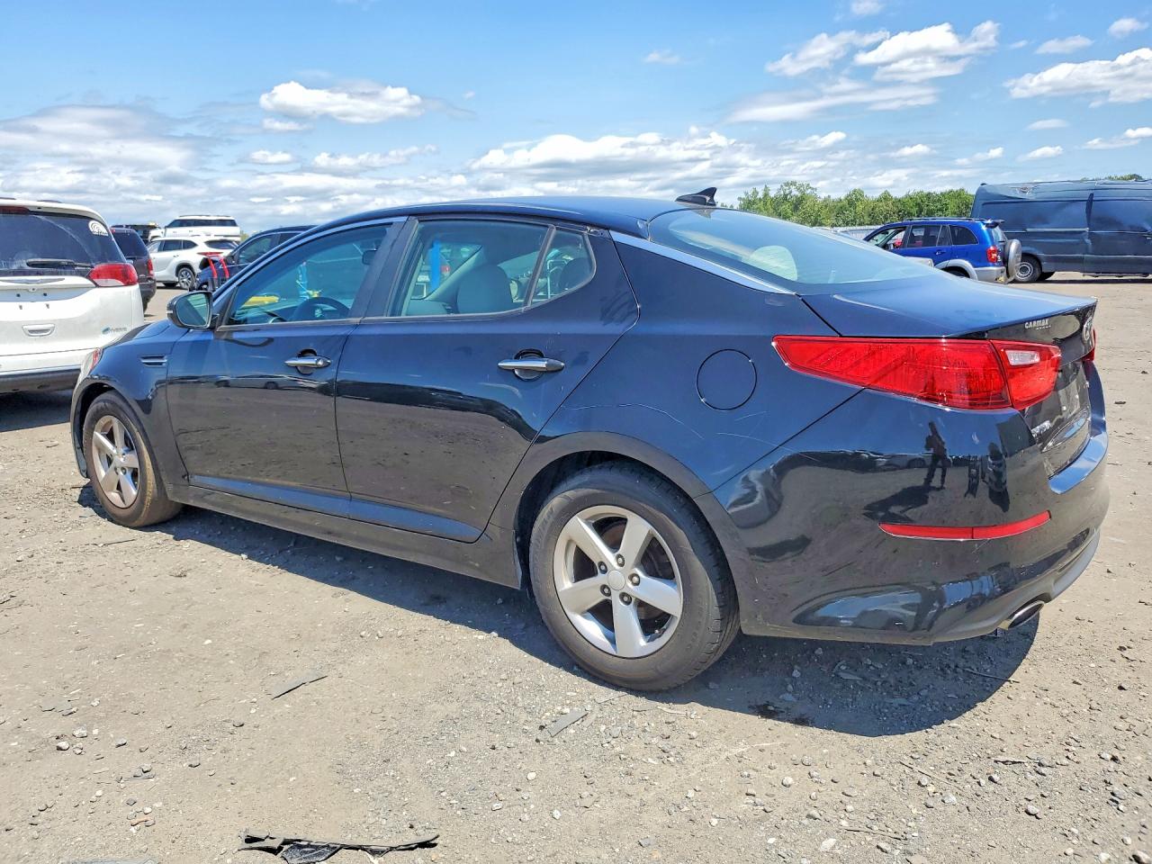 2015 Kia Optima Lx Black vin: 5XXGM4A70FG465441