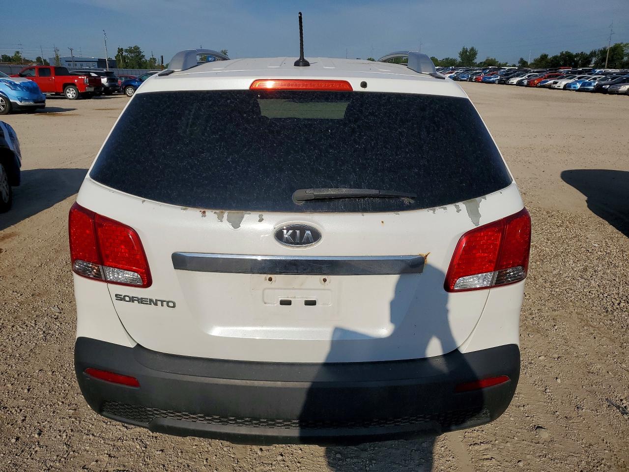 2013 Kia Sorento Lx White vin: 5XYKTDA26DG403455