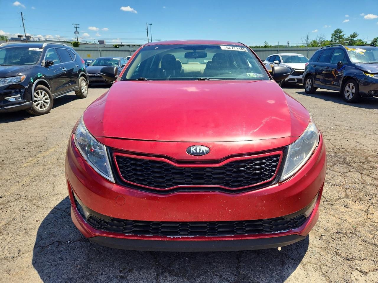 2012 Kia Optima Lx Красный vin: 5XXGM4A75CG039336