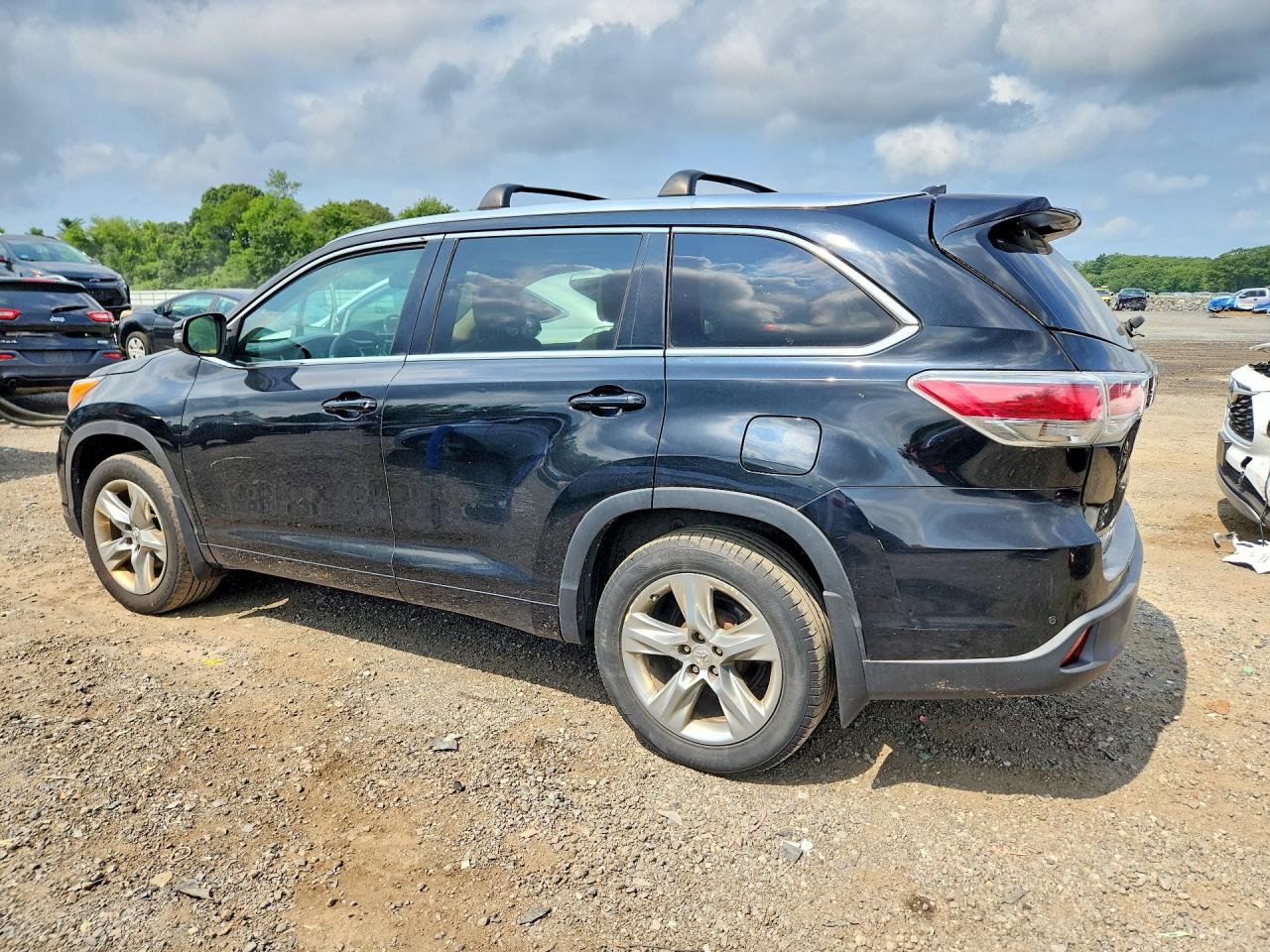 2015 Toyota Highlander Limited Black vin: 5TDDKRFH5FS114238