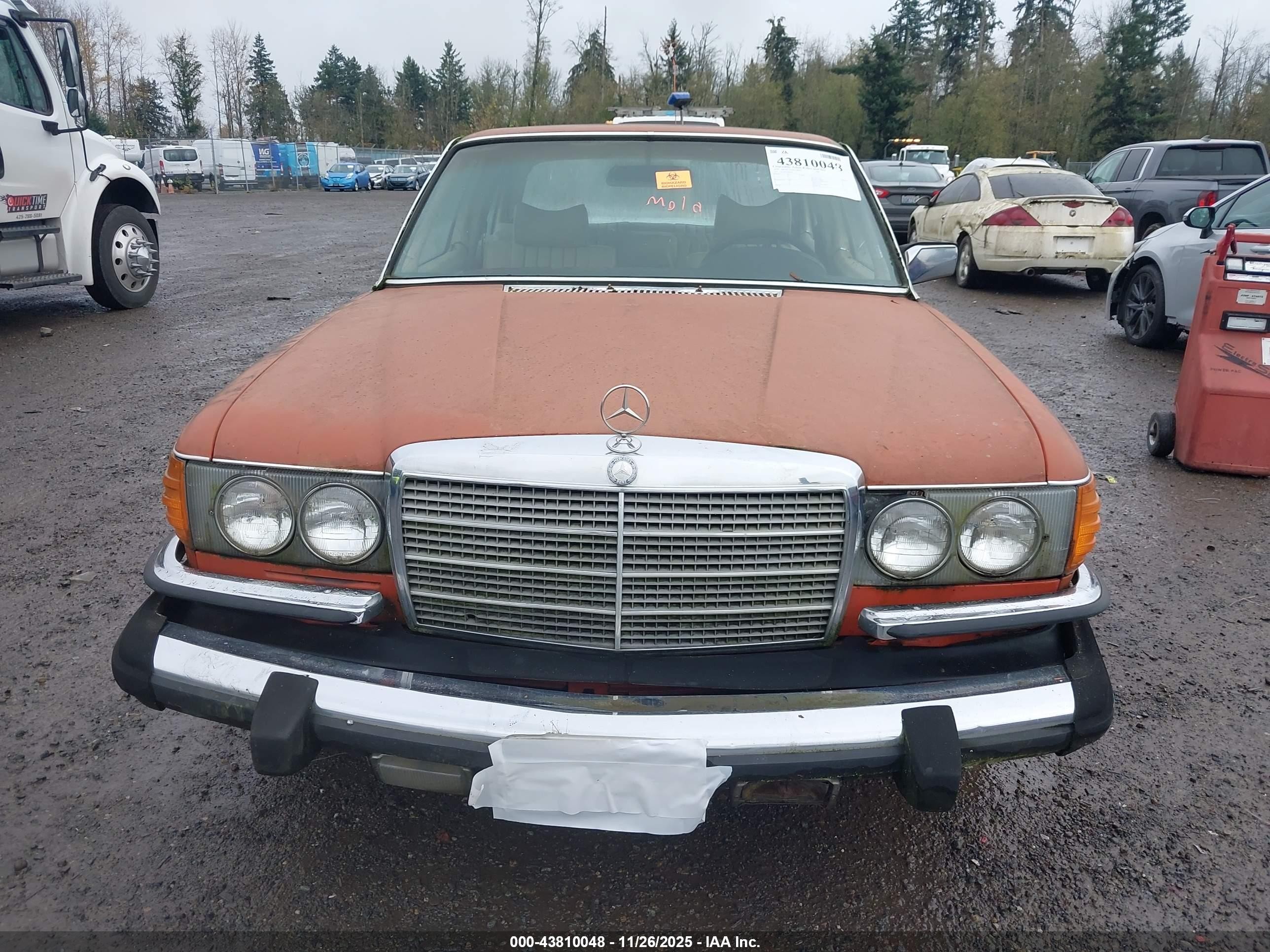 1979 Mercedes-benz 300   Оранжевый vin: 11612012009910   