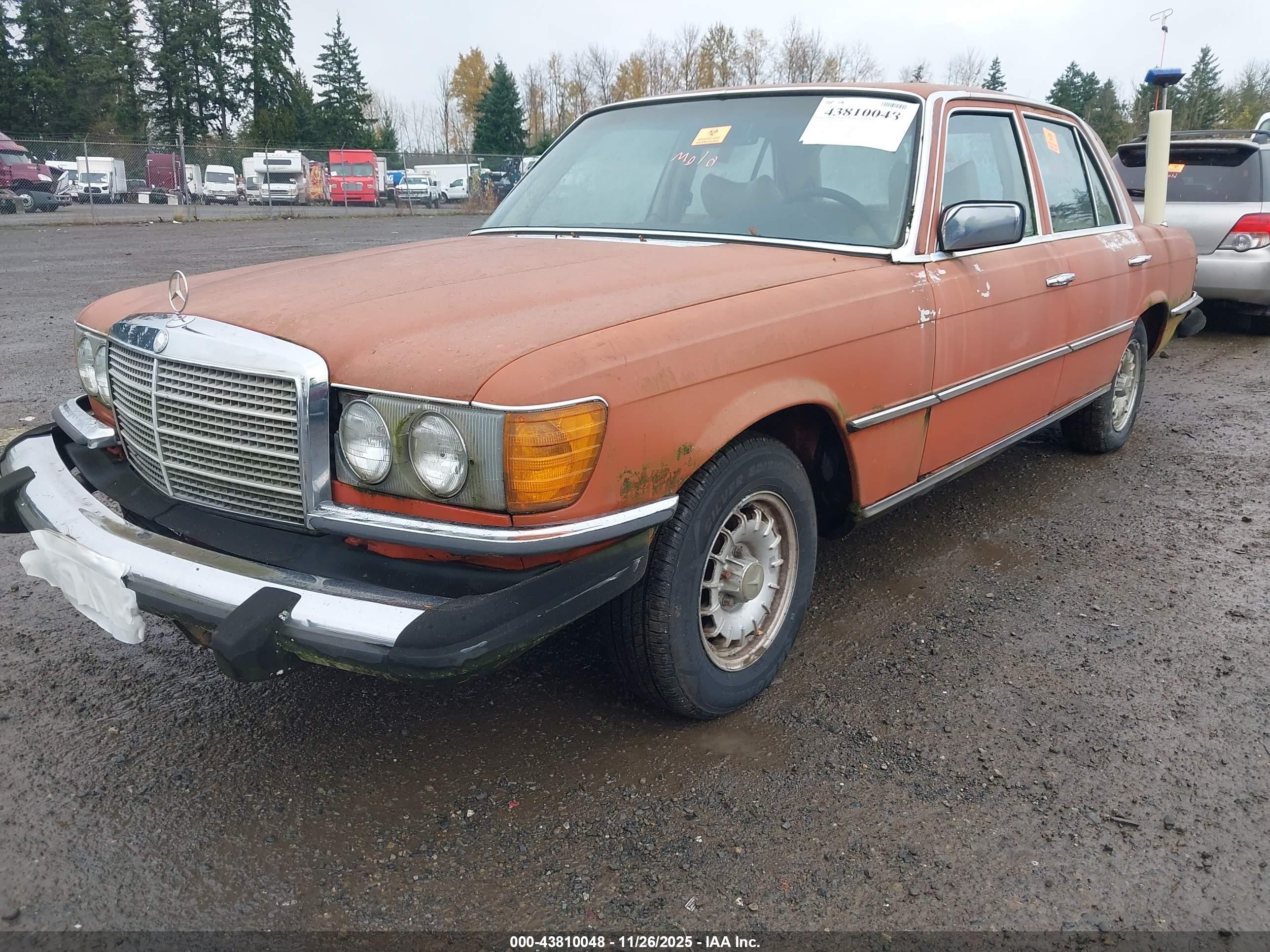 1979 Mercedes-benz 300   Оранжевый vin: 11612012009910   