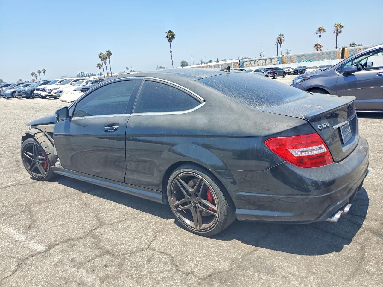 2013 Mercedes-benz C 63 Amg Black vin: WDDGJ7HBXDG068691