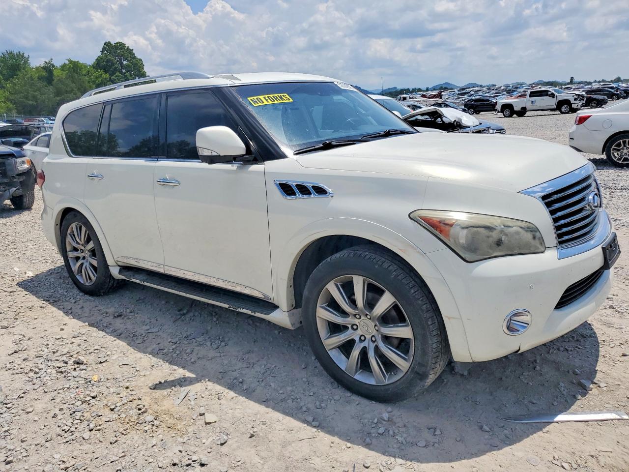 2012 Infiniti Qx56 Base White vin: JN8AZ2NE0C9023311