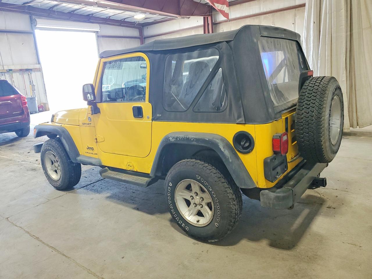 2006 Jeep Wrangler / Tj Sport Yellow vin: 1J4FA49S76P769611
