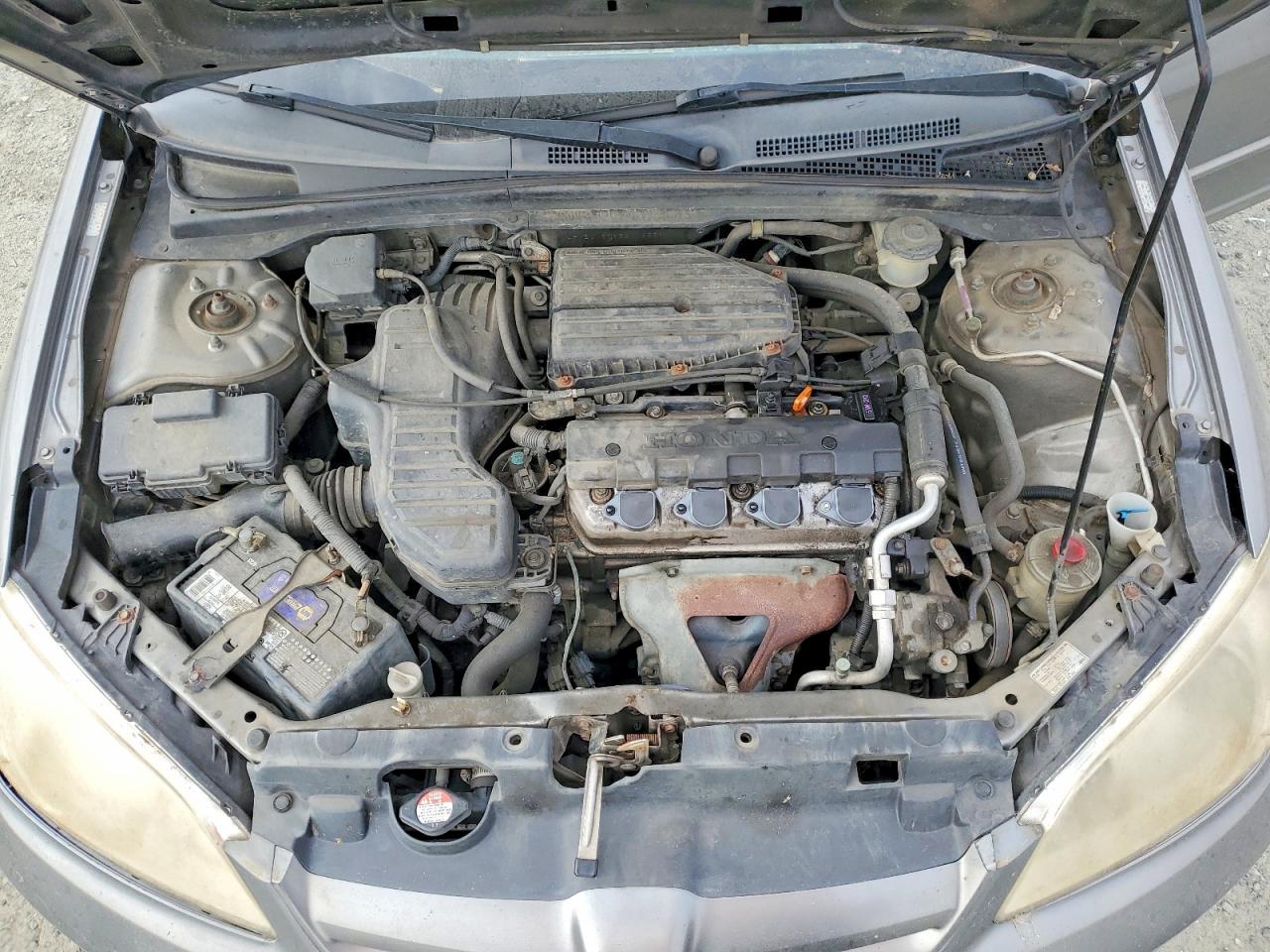 2005 Honda Civic Lx Silver vin: JHMES16565S005559