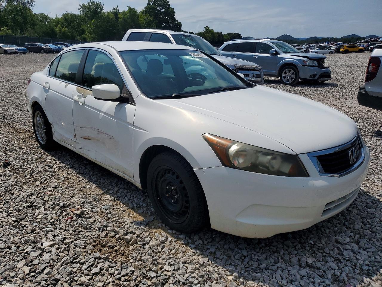 2009 Honda Accord Lx White vin: 1HGCP26339A194828