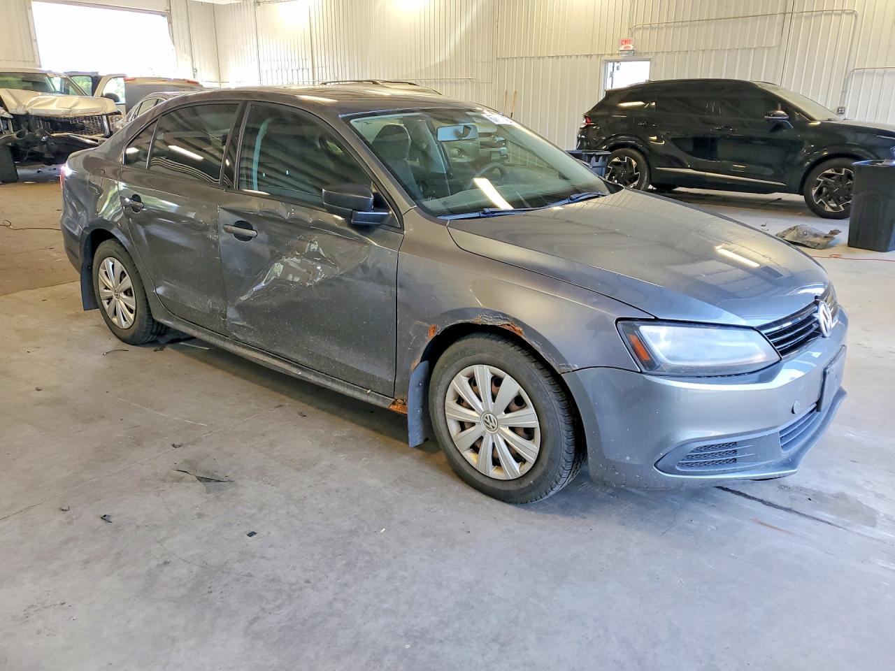 2013 Volkswagen Jetta Base Gray vin: 3VW2K7AJ7DM401757