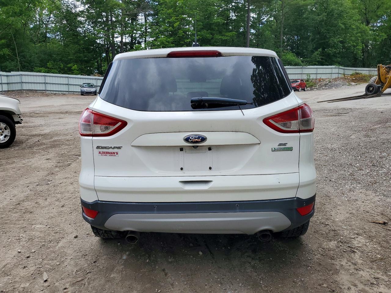 2014 Ford Escape Se White vin: 1FMCU0G95EUD38429