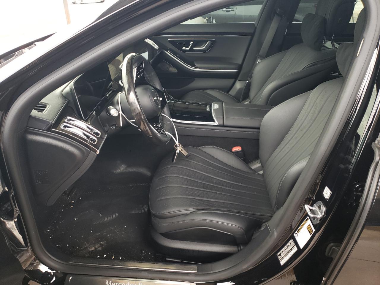 2022 Mercedes-benz S 500 4matic Черный vin: W1K6G6DB3NA157811