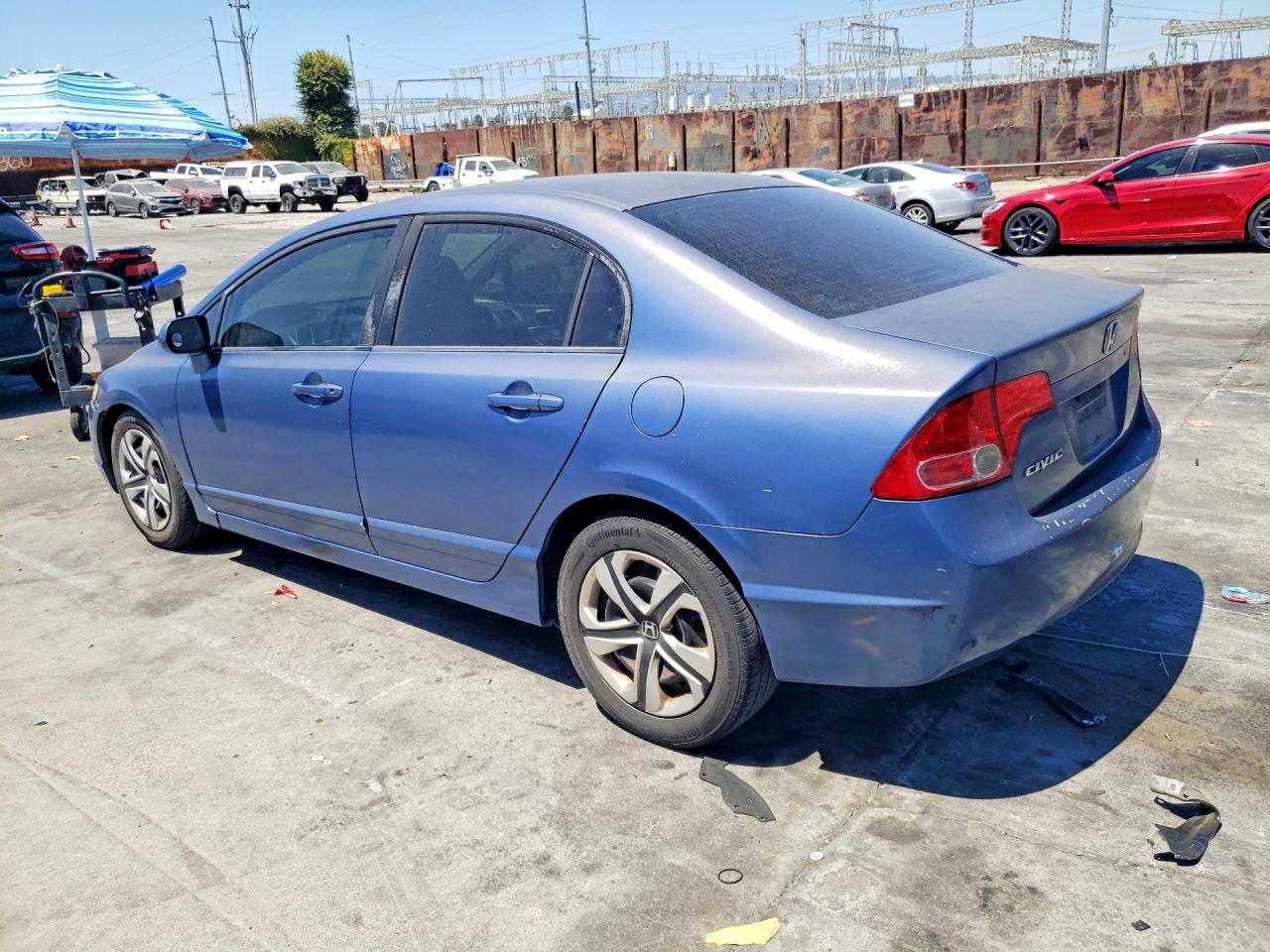 2008 Honda Civic Lx Синий vin: 2HGFA16568H526867