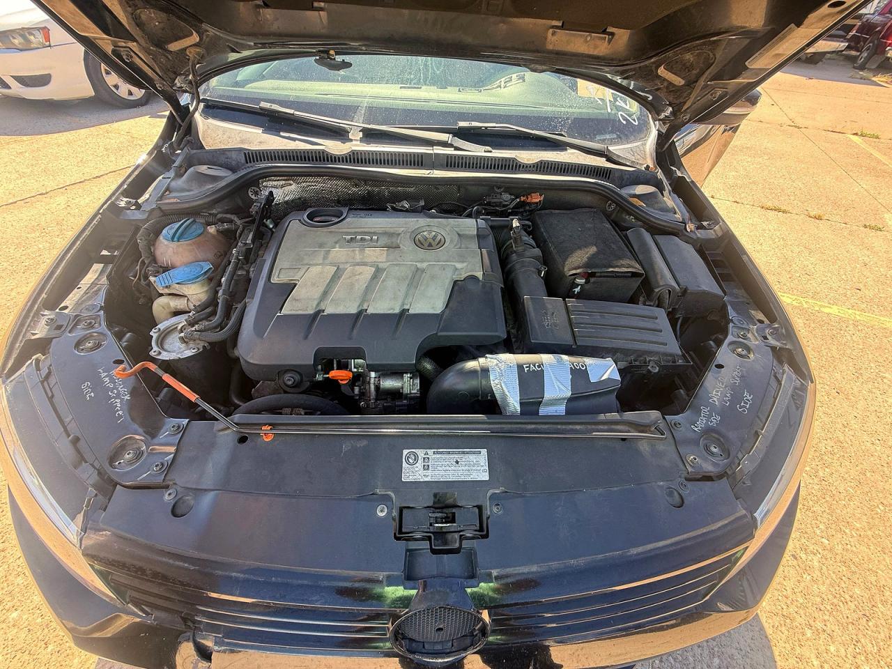 2012 Volkswagen Jetta Tdi Черный vin: 3VWLL7AJ1CM412382