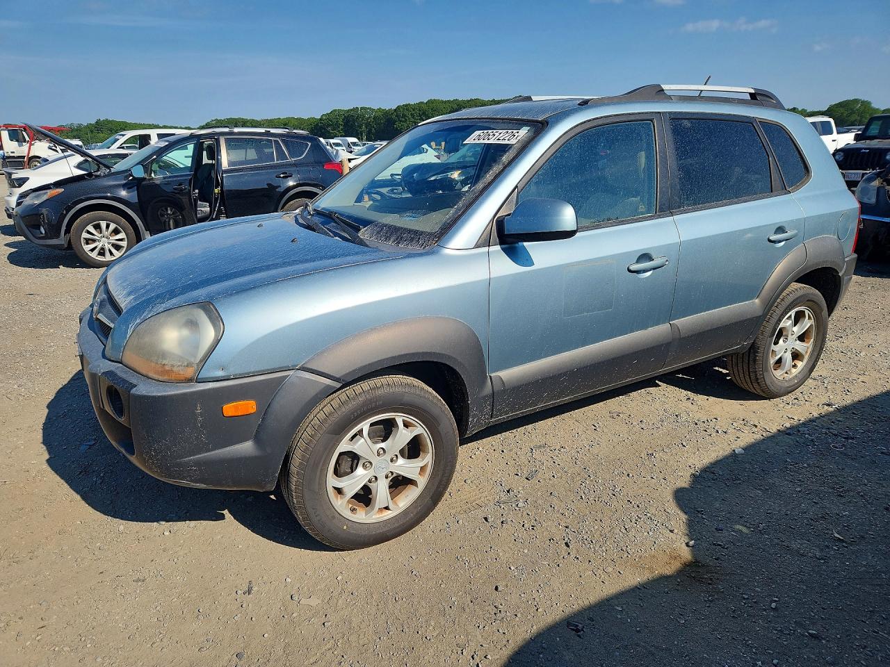 2009 Hyundai Tucson Se Blue vin: KM8JN12D49U941142