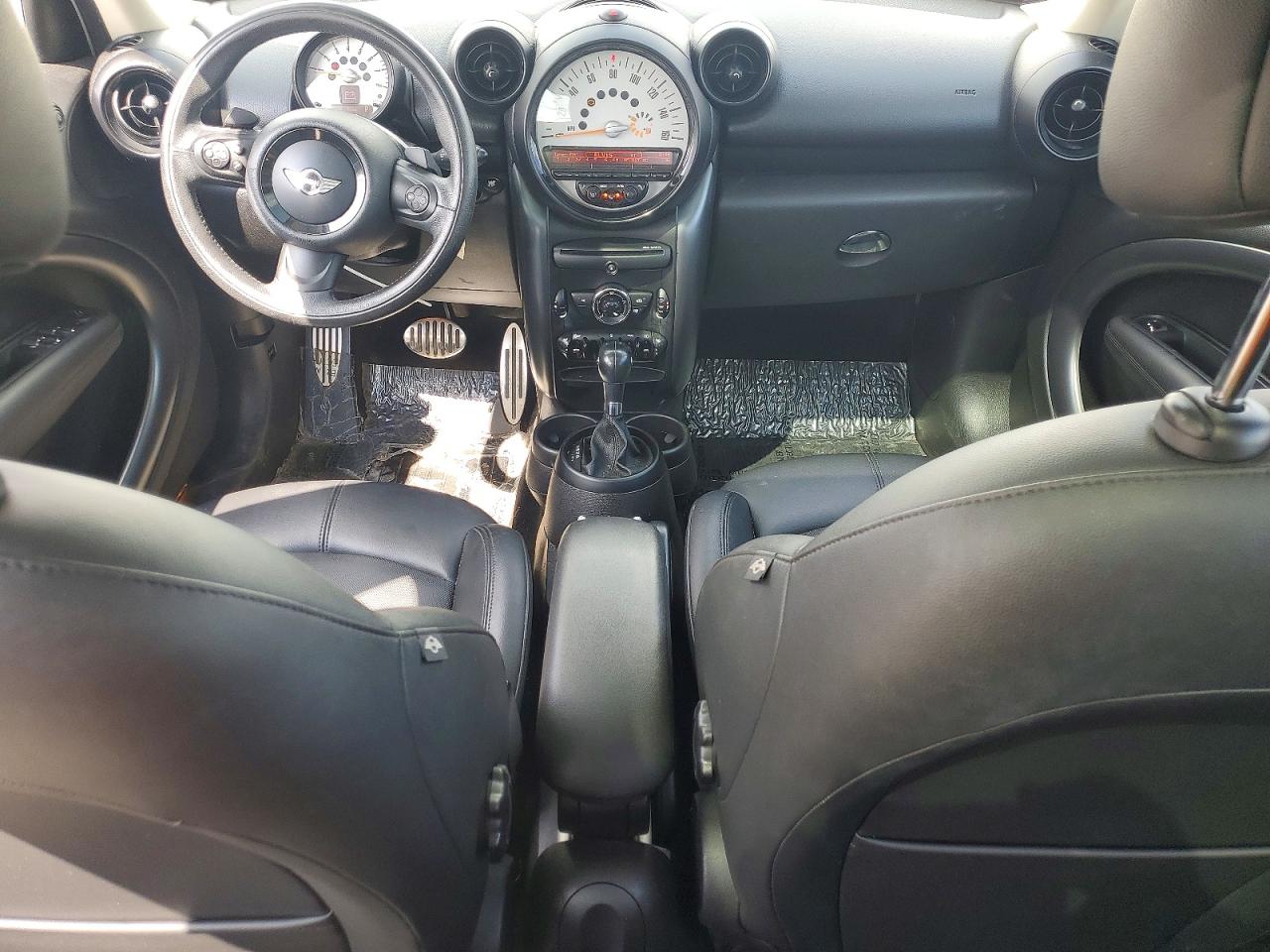 2014 Mini Cooper S Countryman White vin: WMWZC5C53EWP37469