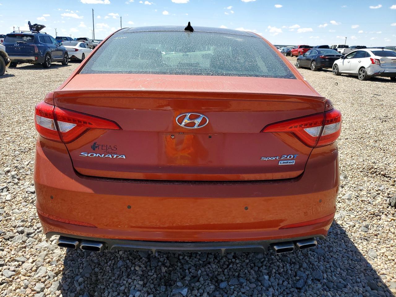 2015 Hyundai Sonata Limited 2.0t Orange vin: 5NPE34AB2FH146383