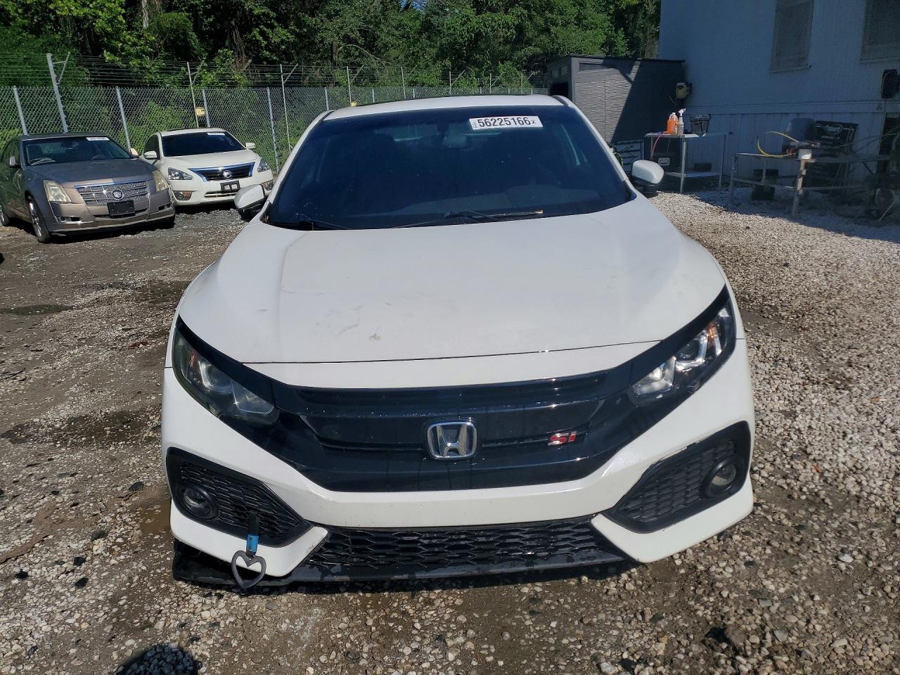 2019 Honda Civic Si White vin: 2HGFC3A50KH753279