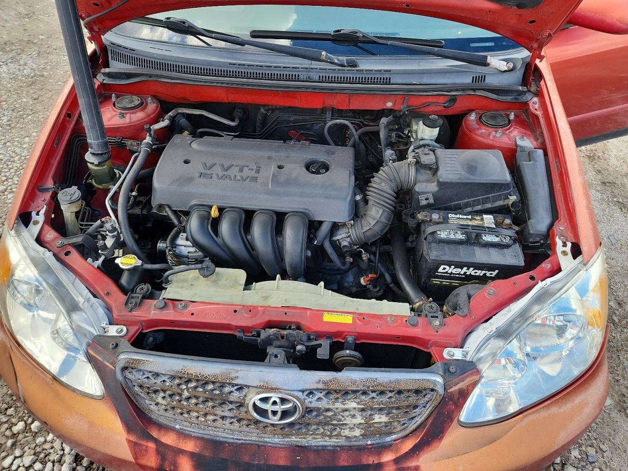 2006 Toyota Corolla Le Red vin: 2T1BR30E76C661115