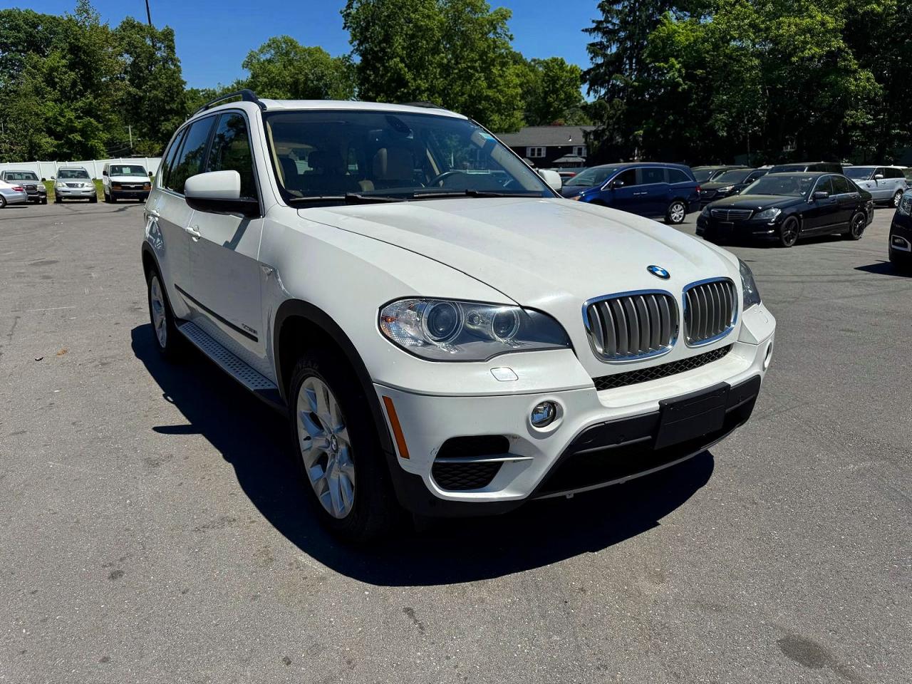 2013 Bmw X5 Xdrive35i White vin: 5UXZV4C53D0E11293