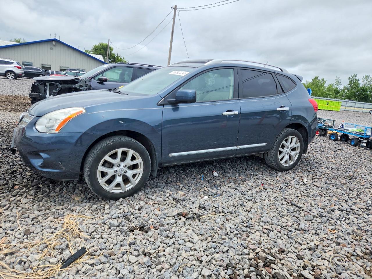 2012 Nissan Rogue S Blue vin: JN8AS5MV4CW354983